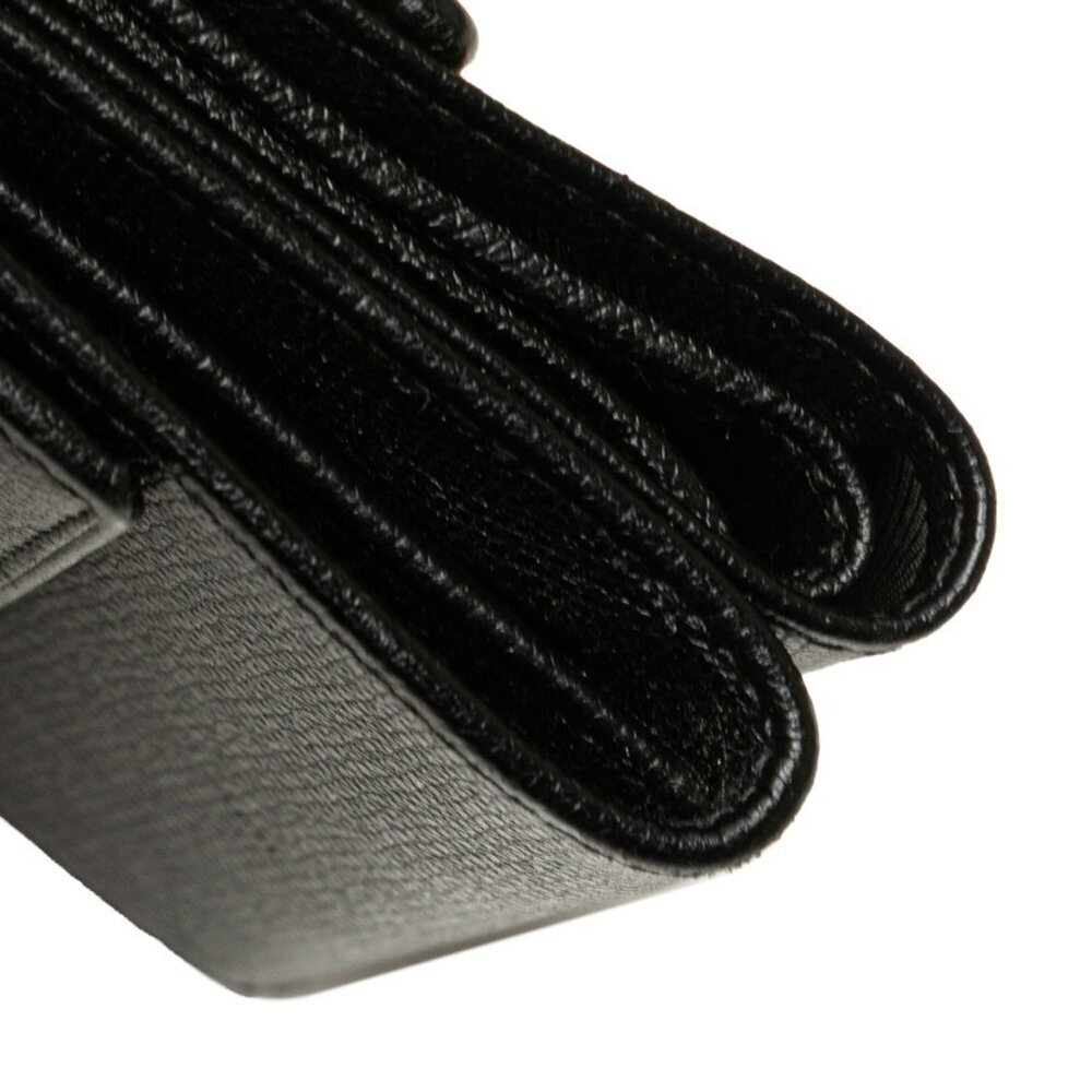 CHANEL Authentic Black Leather Wallet - Picture 4 of 10